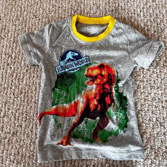 Jurassic Parks Boys PJs Dinosaurs Shorts & T-shirt Toddler 3T - Picture 2 of 6